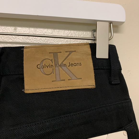 Vintage 90s Calvin Klein High Waisted Jeans Black - Picture 6 of 8